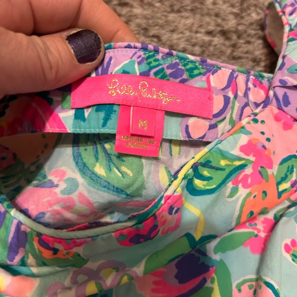 Lilly Pulitzer Lettie Short Sleeve Top – Me and My Zesty Print – Size M - Picture 4 of 5